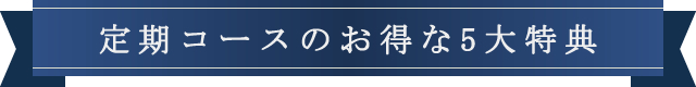 定期コースのお得な特典